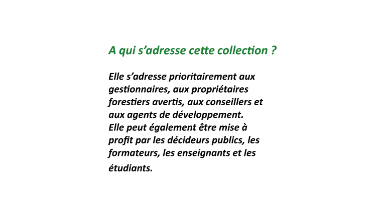 Publics cibles des cahiers Questions-Réponses